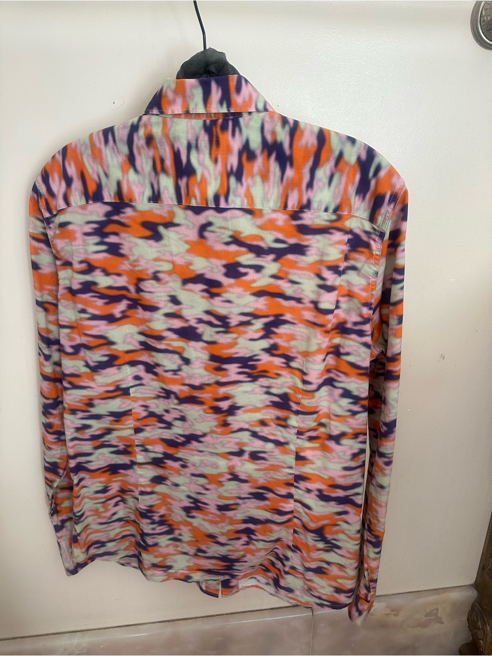 Dries Van Noten Pink Orange Purple Abstract Printed shirt - Picture 2 of 4
